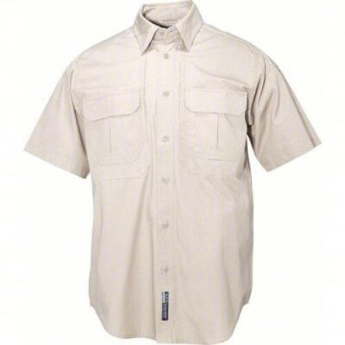 DESCRIPTION: (6) WOVEN TACTICAL SHIRT BRAND/MODEL: 5.11 TACTICAL #6UKD9 INFORMATION: KHAKI, 100% COTTON CANVAS MATERIAL SIZE: LARGE RETAIL$: $87.71 EA