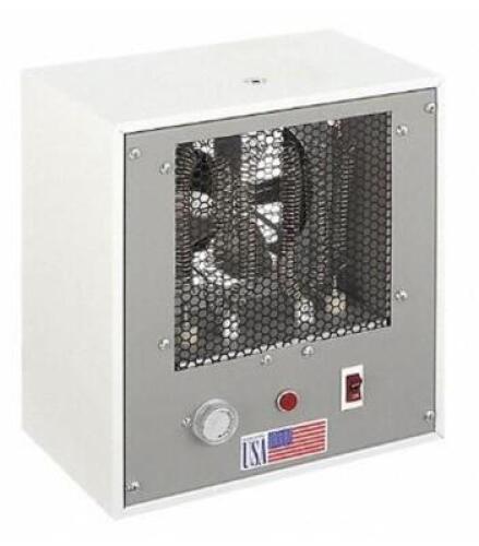 DESCRIPTION: (1) PORTABLE ELECTRIC HEATER BRAND/MODEL: DAYTON/402M62 INFORMATION: FAN-FORCED/AIR FLOW: 70 CFM RETAIL$: $243.84 SIZE: 11-1/2"H X 10-1/4