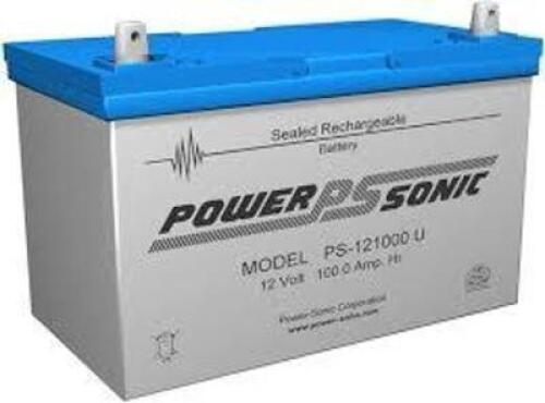 DESCRIPTION: (1) RECHARGEABLE SEALED LEAD-ACID BATTERYBRAND/MODEL: POWER SONICE #PS-12260 USIZE: 12V, 100AHRETAIL$: $67.70 EAQTY: 1