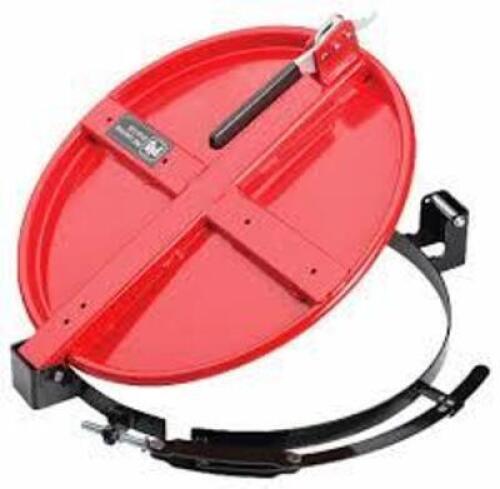 DESCRIPTION: (1) LATCHING DRUM LID BRAND/MODEL: PIG #782KP8 INFORMATION: RED SIZE: 20.5 OUTSIDE DIA RETAIL$: $657.25 EA QTY: 1