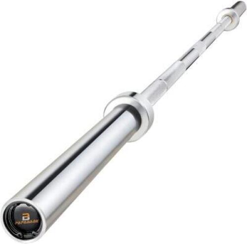 DESCRIPTION: (1) OLYMPIC BARBELL INFORMATION: CHROME/CERAKOTED/STOCK IMAGE NOT REFLECTIVE OF ACTUAL BRAND RETAIL$: $114.99 SIZE: H X 7.25"D QTY: 1