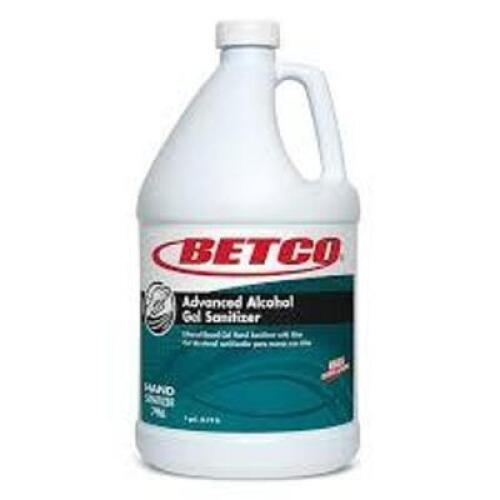 DESCRIPTION: (1) CASE OF (4) ADVANCED ALCOHOL GEL SANITIZER BRAND/MODEL: BETCO SIZE: 1 GALLON RETAIL$: $85.14 EA QTY: 1