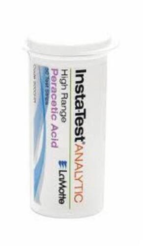 DESCRIPTION: (12) INSTA TEST BRAND/MODEL: LAMOTTE #423J95 INFORMATION: PARACETIC ACID TESTS SIZE: 50 STRIPS PER CONTAINER RETAIL$: $16.41 EA QTY: 12