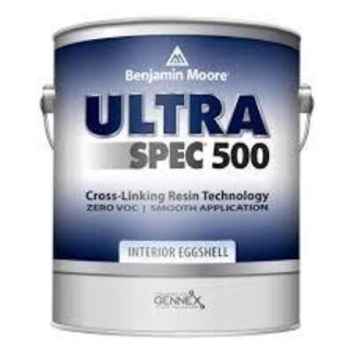 DESCRIPTION: (2) INTERIOR PAINTBRAND/MODEL: BENJAMIN MOORE ULTRA SPEC 500INFORMATION: INTERIOR EGGSHELL, PRISMO DUNESSIZE: 1 GALONRETAIL$: $37.99 EAQTY: 2