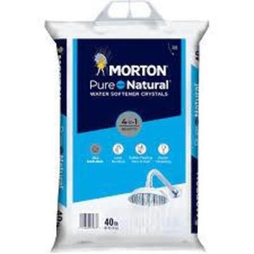 DESCRIPTION: (1) CLEAN AND PROTECT WATER SOFTENER PELLETS BRAND/MODEL: MORTON SIZE: 40 LB RETAIL$: $10.00 EA QTY: 1