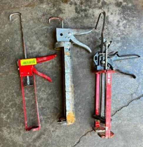 (3)- CAULK GUNS