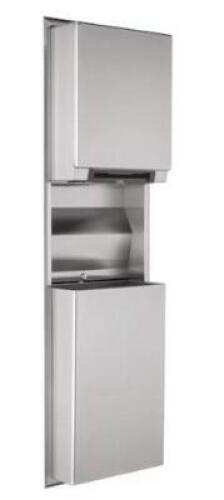 AUTOMATIC PAPER TOWEL DISPENSER W/ TRASH CAN
