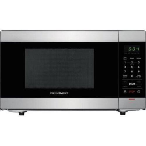 DESCRIPTION: (1) COUNTERTOP MICROWAVE OVEN BRAND/MODEL: FRIGIDAIRE/VIPRB INFORMATION: CAPACITY: 1.1 CU-FT/STAINLESS STEEL RETAIL$: $99.00 SIZE: 20.25"