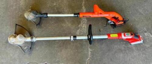 (2)- CORDLESS WEED TRIMMERS