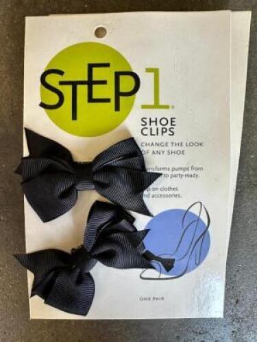 LARGE BOX FULL OF SHOE CLIP RIBBONS