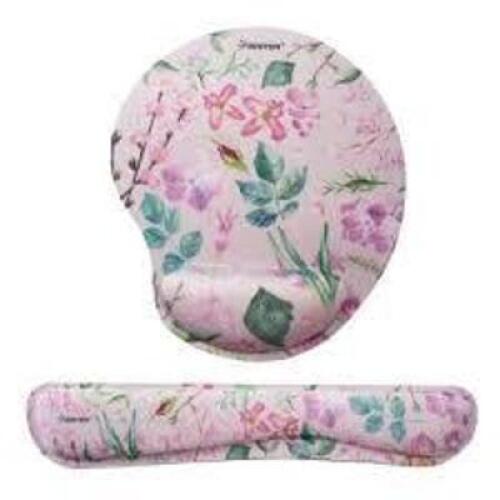 DESCRIPTION: (20) RECTANGLE MOUSE PAD WITH WRIST RED NON-STITCHED EDGE BRAND/MODEL: INSTEN INFORMATION: FLORAL PINK SIZE: MOUSE PAD ONLY, NO KEYBOARD