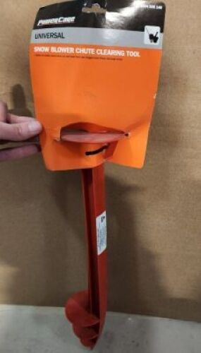 DESCRIPTION: (1) SNOW BLOWER CHUTE CLEARING TOOL BRAND/MODEL: POWERCARE RETAIL$: $20.00 EA QTY: 1