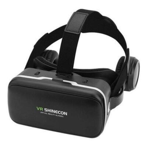 DESCRIPTION: (1) SHINECON VIRTUAL REALITY GLASSES BRAND/MODEL: HERCHR INFORMATION: BLACK/EARPHONES/WIDE VIEW ANGLE: 108 RETAIL$: $21.15 SIZE: SUPPORTS