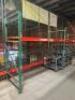 (2) SECTIONS OF 9' X 42" PALLET RACKING AND (1) 48" SECTION. COMES W/ PARTS CAGE FENCING BACK STOP - 3