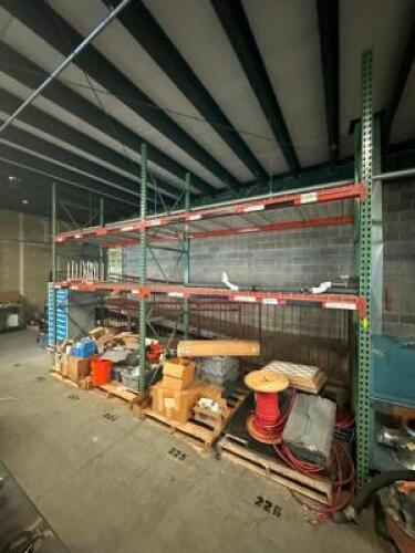 (2) - SECTION OF 12' TEAR DROP PALLET RACKING