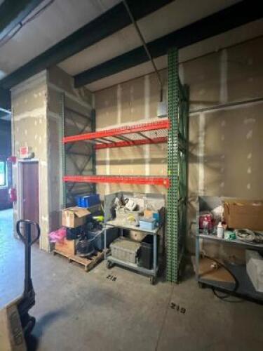 (2) - SECTION OF 12' TEAR DROP PALLET RACKING