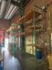 (7) - SECTION OF 16' TEAR DROP PALLET RACKING