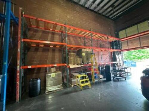 (6) - SECTION OF 16' TEAR DROP PALLET RACKING