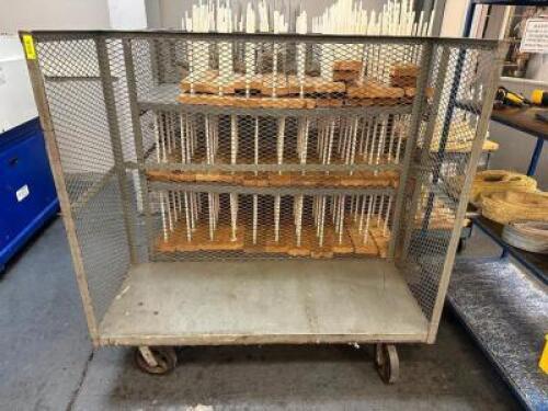 60" X 24" HEAVY DUTY MATERIAL TRANSPORT CART.