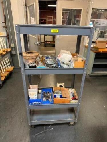 FOUR TIER METAL UTILITY CART / SHELF.