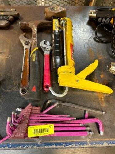 (1) LOT OF ASSORTED HAND TOOLS.