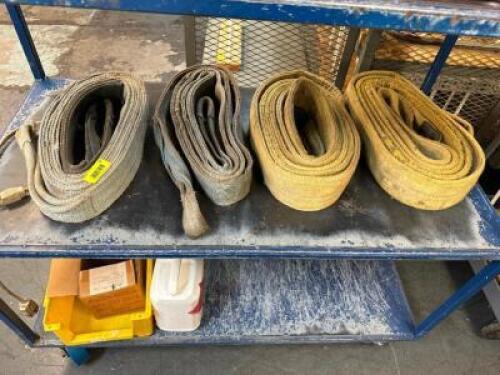 (4) HEAVY DUTY LIFTING SLINGS.