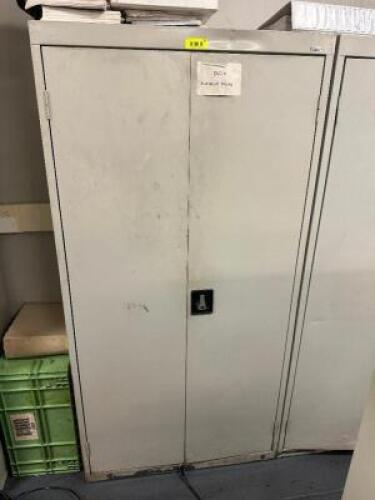 36" TWO DOOR METAL STORAGE CABINET