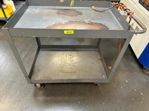 (2) TWO TIER METAL UTILITY CART