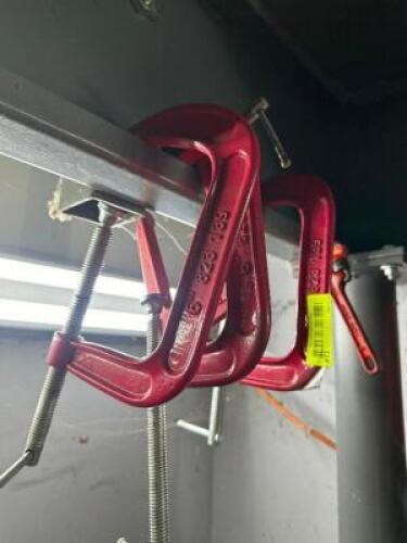 (8) ASSORTED C CLAMPS
