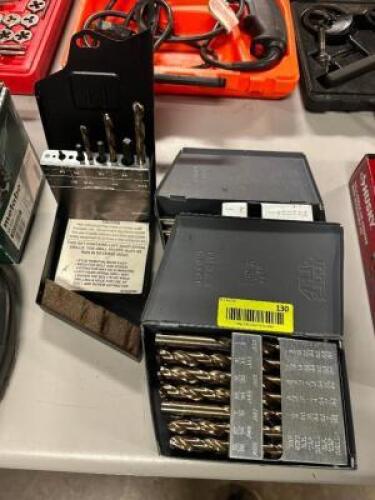(3) ASSORTED DRILL BIT SETS