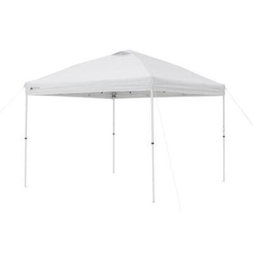 DESCRIPTION: (1) SIMPLE PUSH STRAIGHT LEG CANOPY BRAND/MODEL: OZARK TRAIL/WMT-1010112P INFORMATION: WHITE/STEEL FRAMES/MUST COME INTO INSPECT CONTENTS