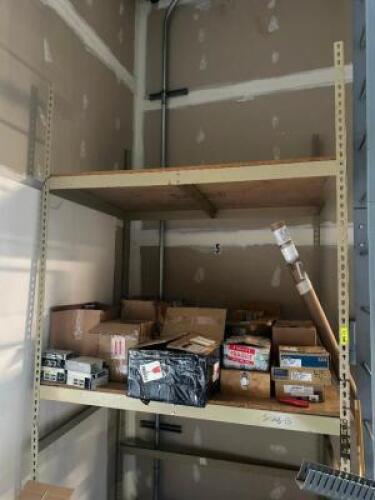 SHELVING UNIT WITH CONTENTS