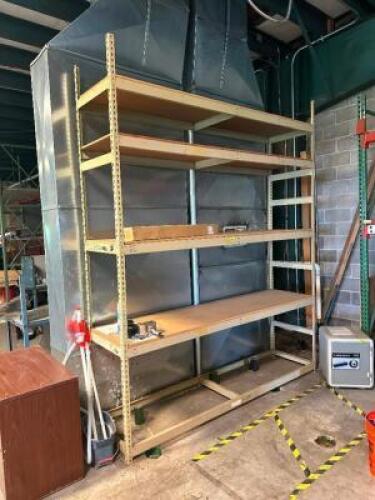 SHELVING UNIT WITH CONTENTS