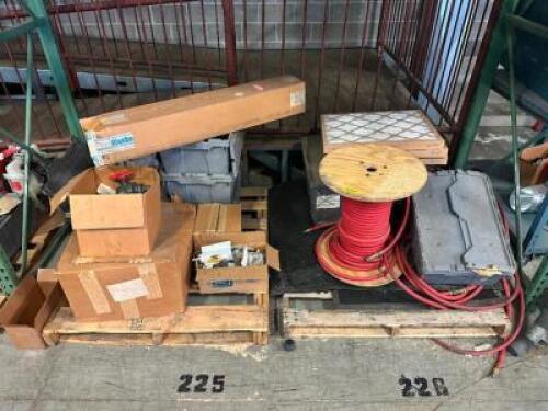 (2) - PALLETS OF ASSORTED HARDWARE AND TOOLING
