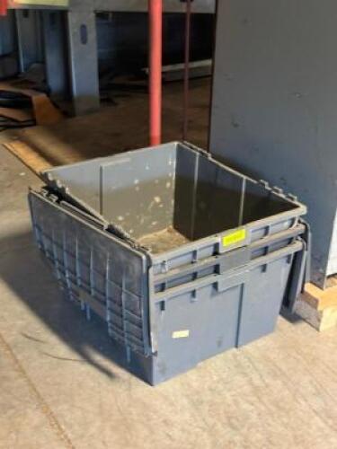 (3) - STACKABLE STORAGE BINS