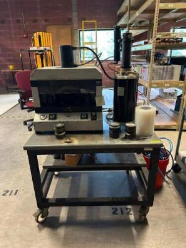 STAMPER WITH ROLLING CART BASE