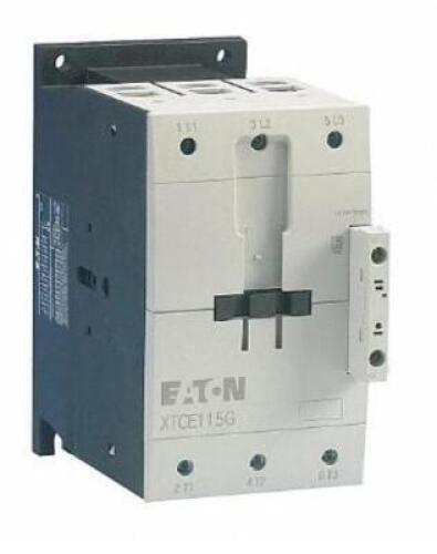DESCRIPTION: (1) MAGNETIC CONTACTOR BRAND/MODEL: EATON/XTCE150G00TD INFORMATION: 3-POLE/24V DC RETAIL$: $1,202.76 SIZE: 3.54"H X 3.54"W X 6.26"D QTY: