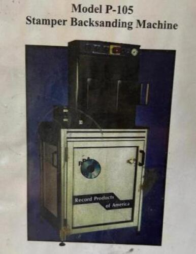 MODEL P-105 STAMPER BACKSANDING MACHINE