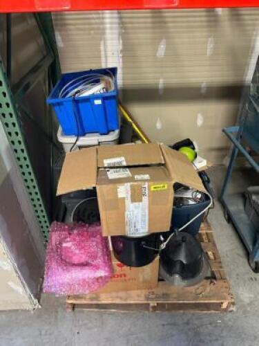 PALLET OF MISC. HARDWARE AND ELECTRONICS