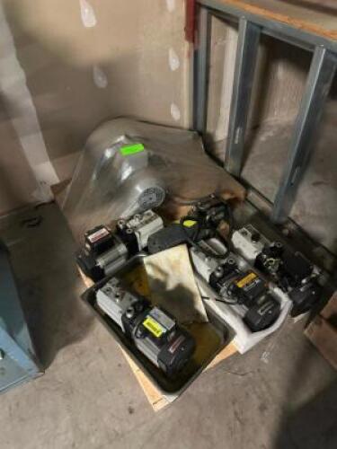 ASSORTED MOTORS AND DRIVE COMPONENTS