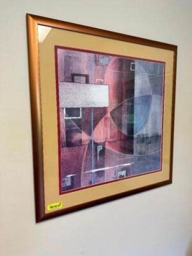 34" X 34" FRAMED PRINT