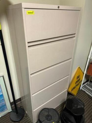 36" FIVE DRAWER LATERAL FILE CABINET