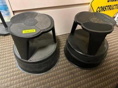(2) PLASTIC FOOT STOOLS.