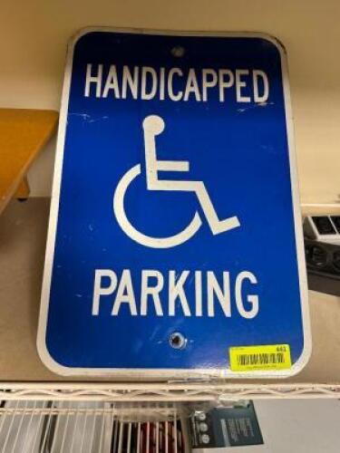 HANDICAPPED PARKING SIGN