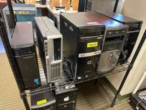 (5) ASSORTED COMPUTER TOWERS.