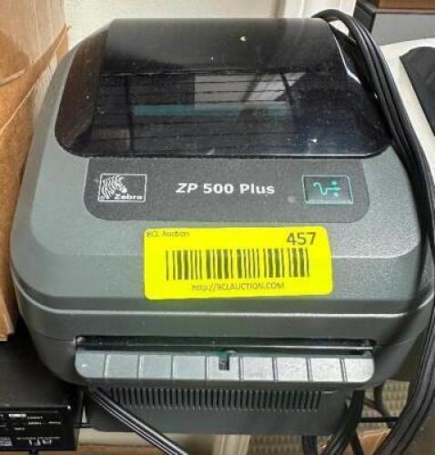 (2) ZEBRA LABEL PRINTERS.