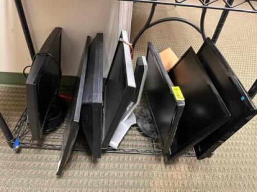 (8) ASSORTED COMPUTER MONITORS.