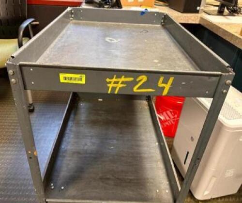 (2) TWO TIER METAL UTILITY