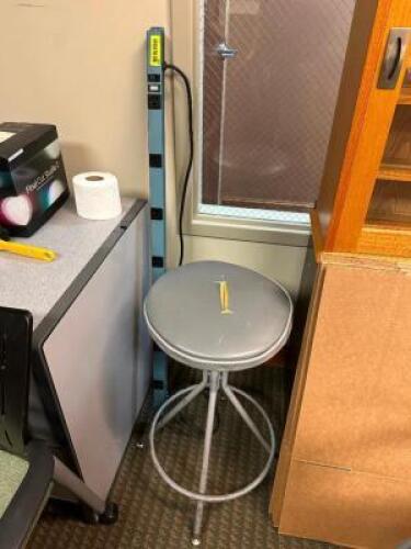 STOOL AND POWER STRIP.