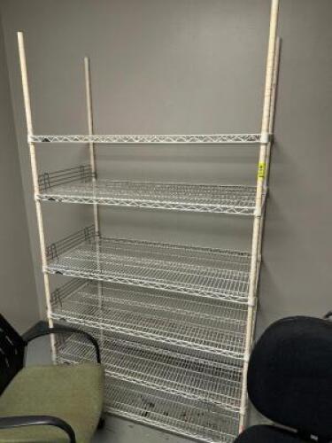 (2) 48" X 18" WIRE SHELVES.